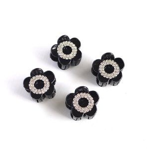 🆕 3/$20 4 x Mini Rhinestone Bling Hair Clips H44
